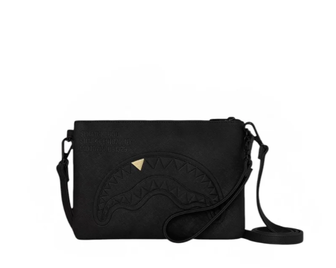 Pochette sprayground  embossed gold unisex 