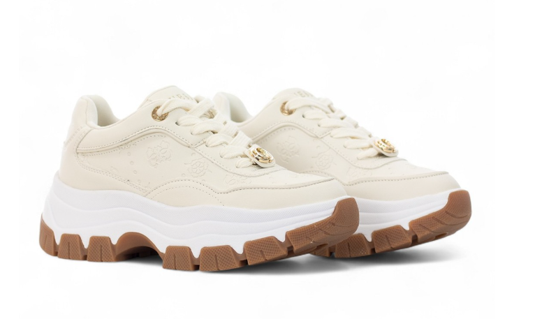 sneakers guess berrett2 da donna FLFBRTPEL12CREAM Guess