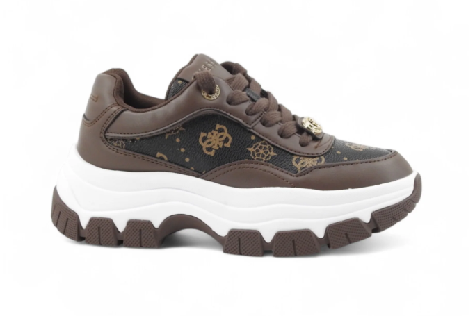 Sneakers guess berrett da donna FLFBRTPEL12BROWN Guess