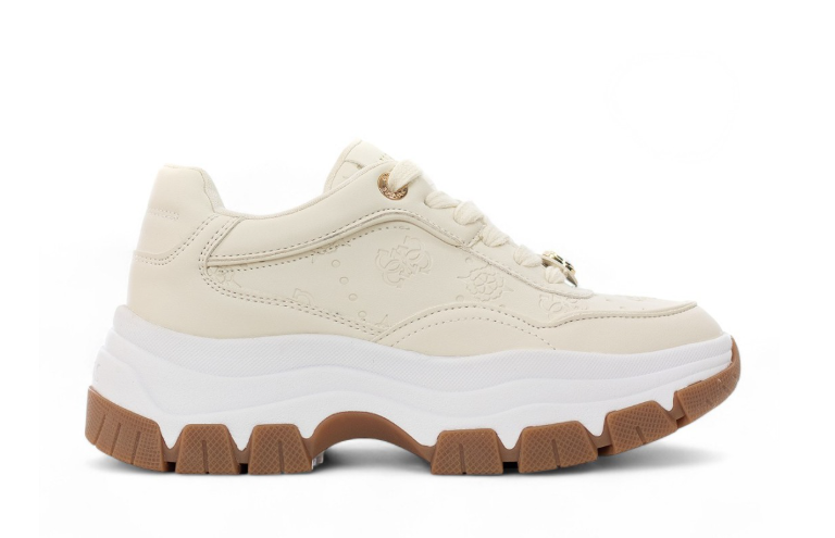 sneakers guess berrett2 da donna FLFBRTPEL12CREAM Guess
