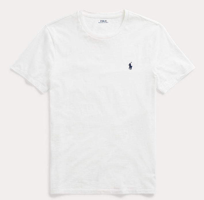 t-shirt ralph lauren da uomo 714844756004WHITE Polo Ralph Lauren