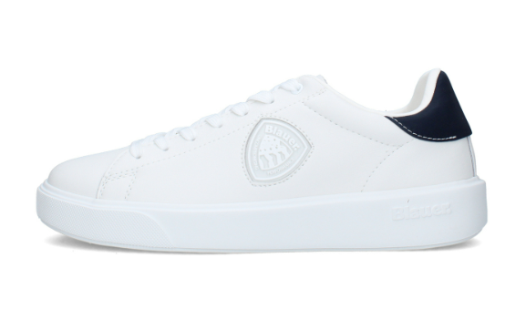 Sneakers blauer buck da uomo S6BUCK07/LEAWHI/NVY Blauer