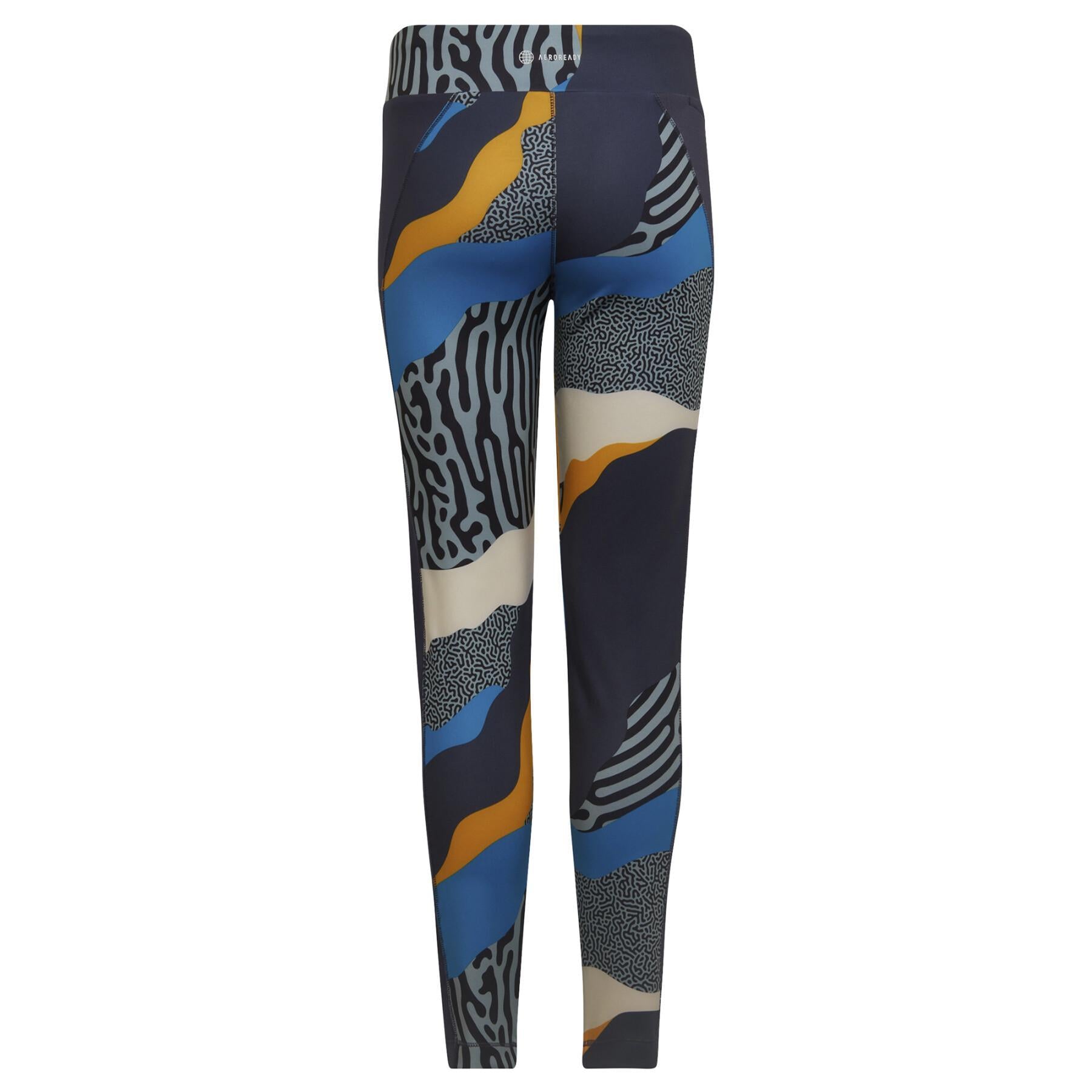 Leggings in poliestere da bambina HD1820 Adidas