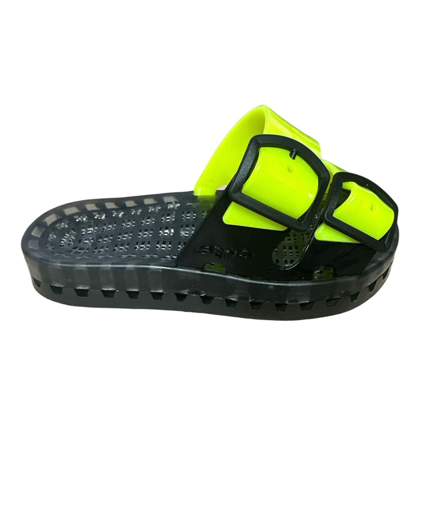 Ciabatta jolla black fluo da bambino B4151/BF299 Sensi