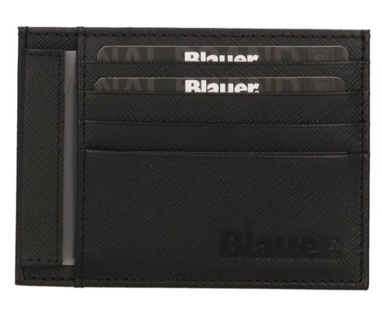 portacarte blauer unisex F5CPV01/WALBLK Blauer