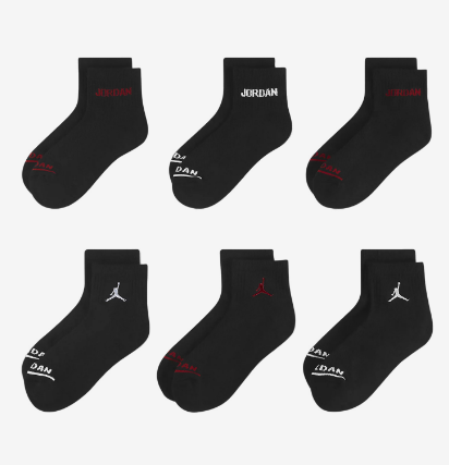 Confezione calzini jordan unisex BJ0342023 JORDAN