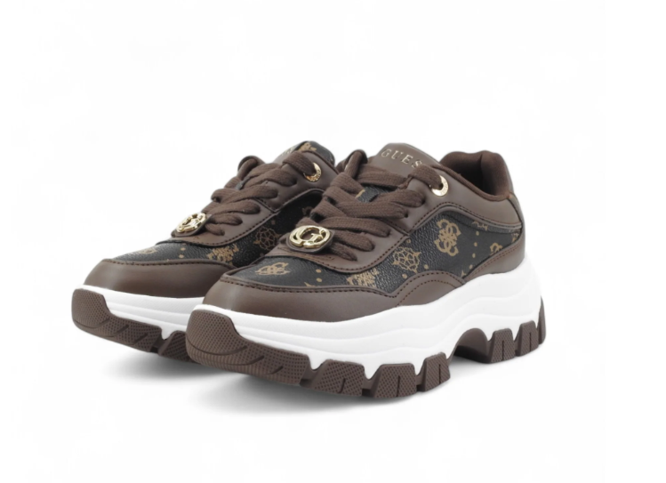 Sneakers guess berrett da donna FLFBRTPEL12BROWN Guess